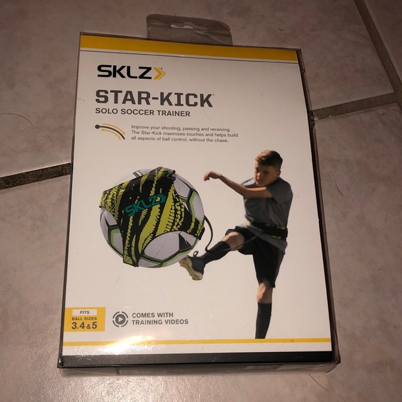 SKLZ Star-Kick Hands Free Solo Soccer Trainer Fits Ball Size 3 and 5 4 SKLZ Star-Kick Hands Free Solo Soccer Trainer Fits Ball Size 3 and 5 4